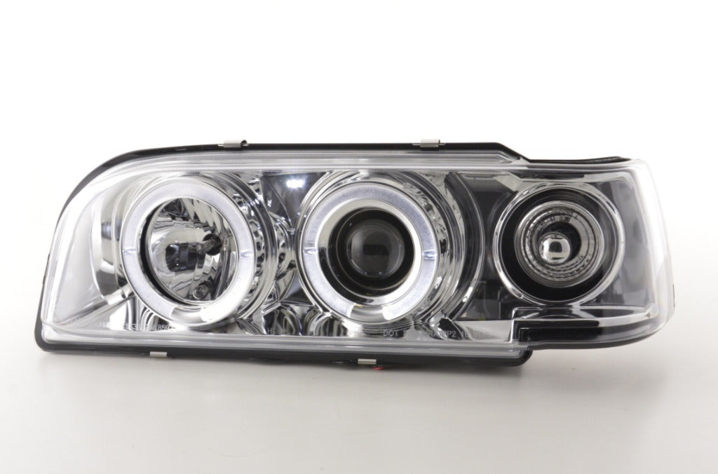 FK LED DRL Angel Eye Projector headlights Volvo 850 92-97 chrome RHD