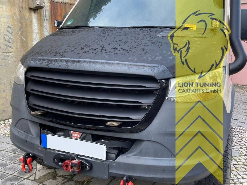 LT Grille front radiator bumper Mercedes Sprinter W907 W910 18+ black matte