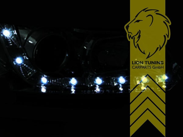 LT Pair LED DRL Angel Eye Headlights Opel Vauxhall Astra G 98-05 chrome LHD