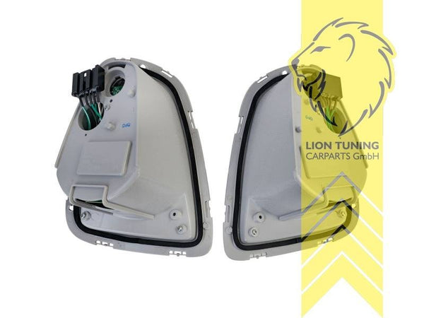 LT Pair LED Rear Lights Mini Cooper Union Jack R56 R57 10-14 smoked black LHD