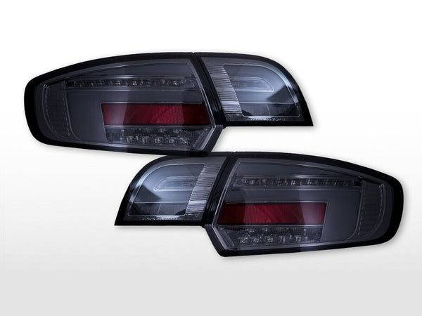 FK LED Lightbar Rear Lights Tail Lamps Audi A3 8P 8PA 03-05 Black Chrome S3 LHD