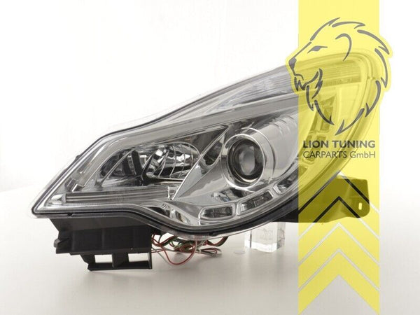 LT LED DRL Lightbar Halo Headlights Opel Vauxhall Corsa D 10-14 Facelift LHD