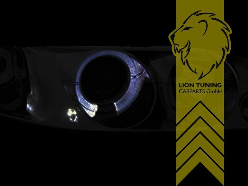 LT LED DRL Lightbar Halo Ring Headlights Fiat Punto 1 Type 176 C L 93+ black LHD