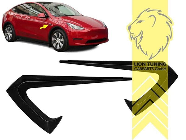 LT ABS Fender air intake covers trims Tesla Model 3 glossy black ABS 5YJ3 18-23