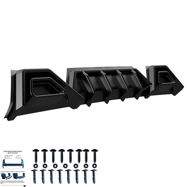 OW Rear Bumper Diffusor Splitter VW Transporter T7 V710 24+Transit Custom 23+