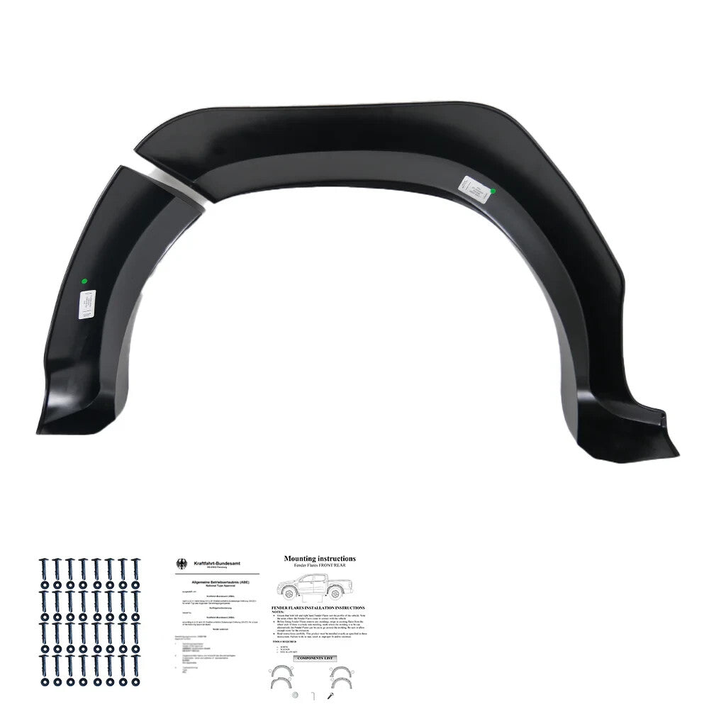 OW Fender Flares Wide Arch Kit TOYOTA Hilux 2015-2020 ABE TUV Black ABS