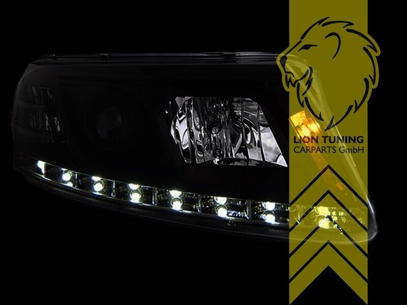 LT LED DRL Lightbar Headlights Audi A6 C6 4F Limo Avant chrome 04-08 XENON LHD