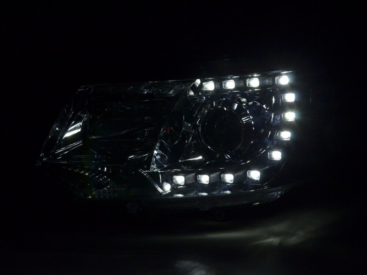 FK Pair LED DRL Lightbar Headlights VW Van Camper Transporter T5 09+ LHD