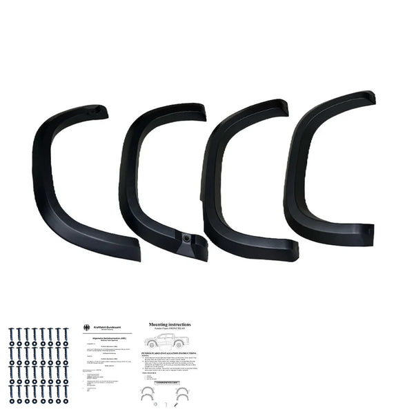 OW Fender Flares Wide Arch Extension Kit VW Amarok MK2 2022+ ABE TUV Black ABS