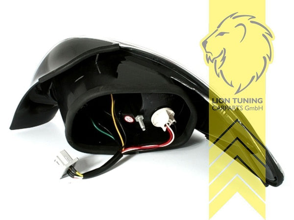 LT Pair Halogen Rear Lights Peugeot 206CC 2D 00-07 Cabriolet Clear Chrome LHD