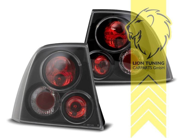 LT Pair Halogen Rear lights Tail Lamps Opel Vectra B sedan 36 95-98 black LHD