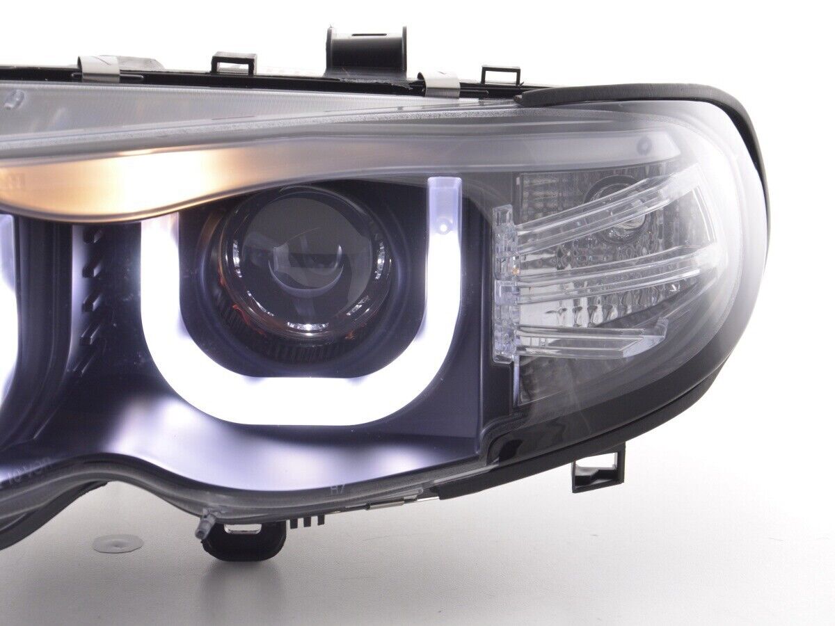 FK Pair LED DRL 3D Lightbar Headlights BMW 3-Series E46 Saloon Touring 02-05 RHD