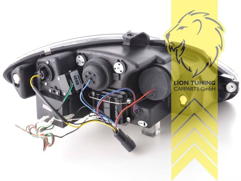 LT LED DRL Lightbar Headlights Seat Leon 1P Altea 5P Facelift 09-15 chrome LHD