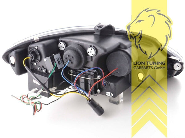 LT LED DRL Lightbar Headlights Seat Leon 1P Altea 5P Facelift 09-15 chrome LHD