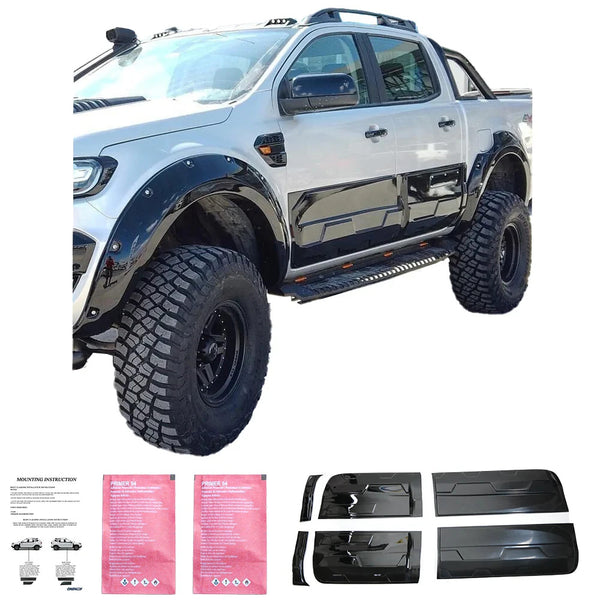 OW Body Cladding Styling Side Door Armour Panels FORD Ranger T6 T7 T8 12-22 ABS