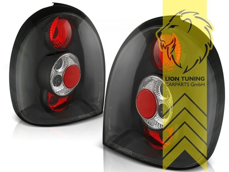 LT Pair Halogen Rear Lights Tail Lamps Opel Corsa B 93-00 black LHD