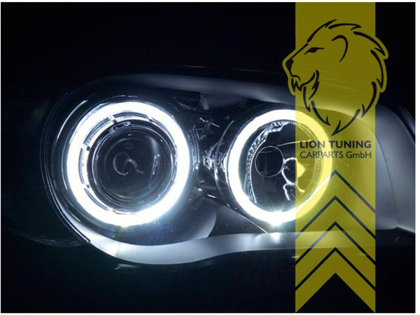 LT LED DRL Angel Eye Halo Ring Headlights BMW 1 Series E81 E82 E87 E88 black LHD