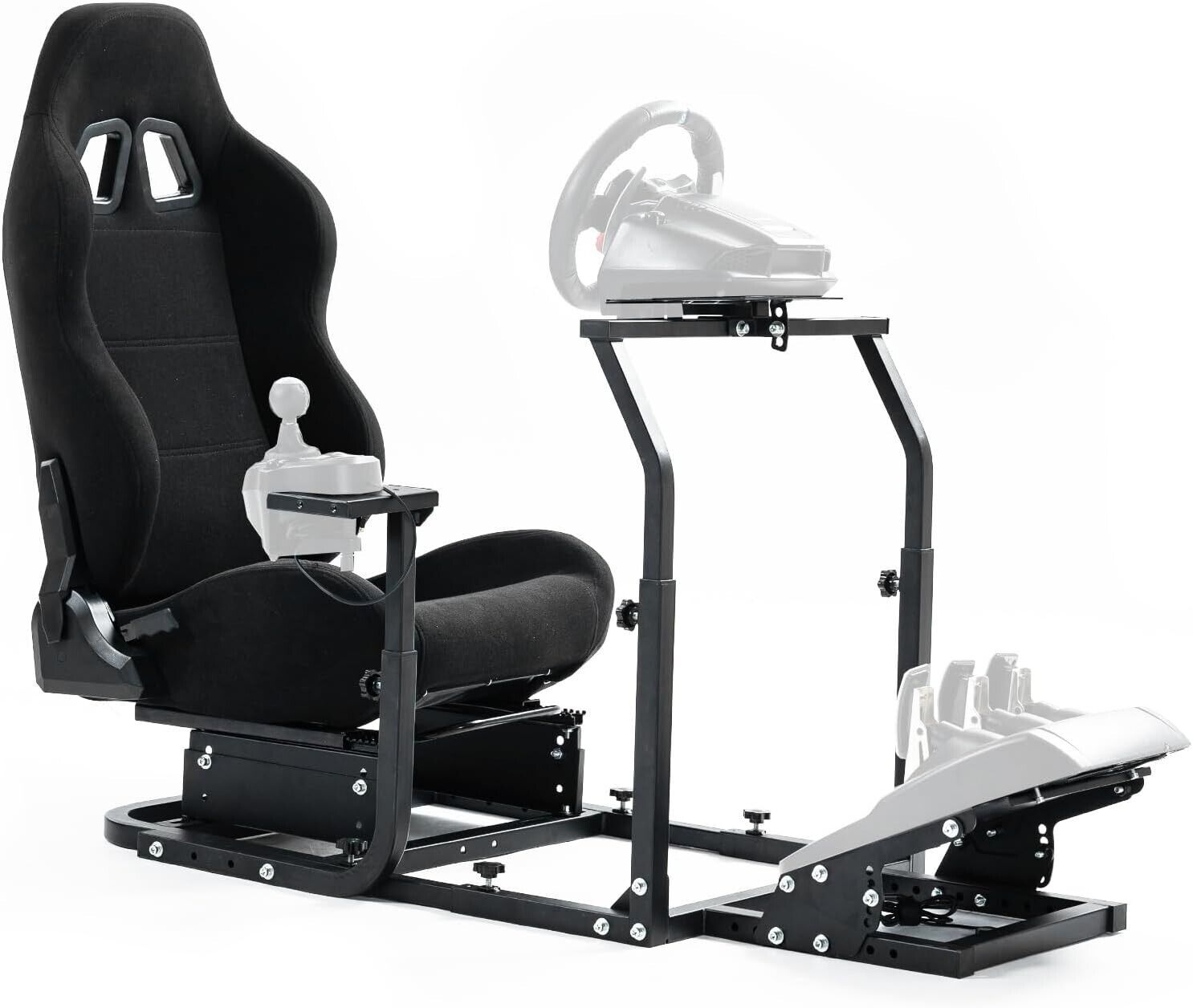 MNR Driving Game Sim Racing Frame Rig + Seat for Wheel Pedals Xbox PS ...