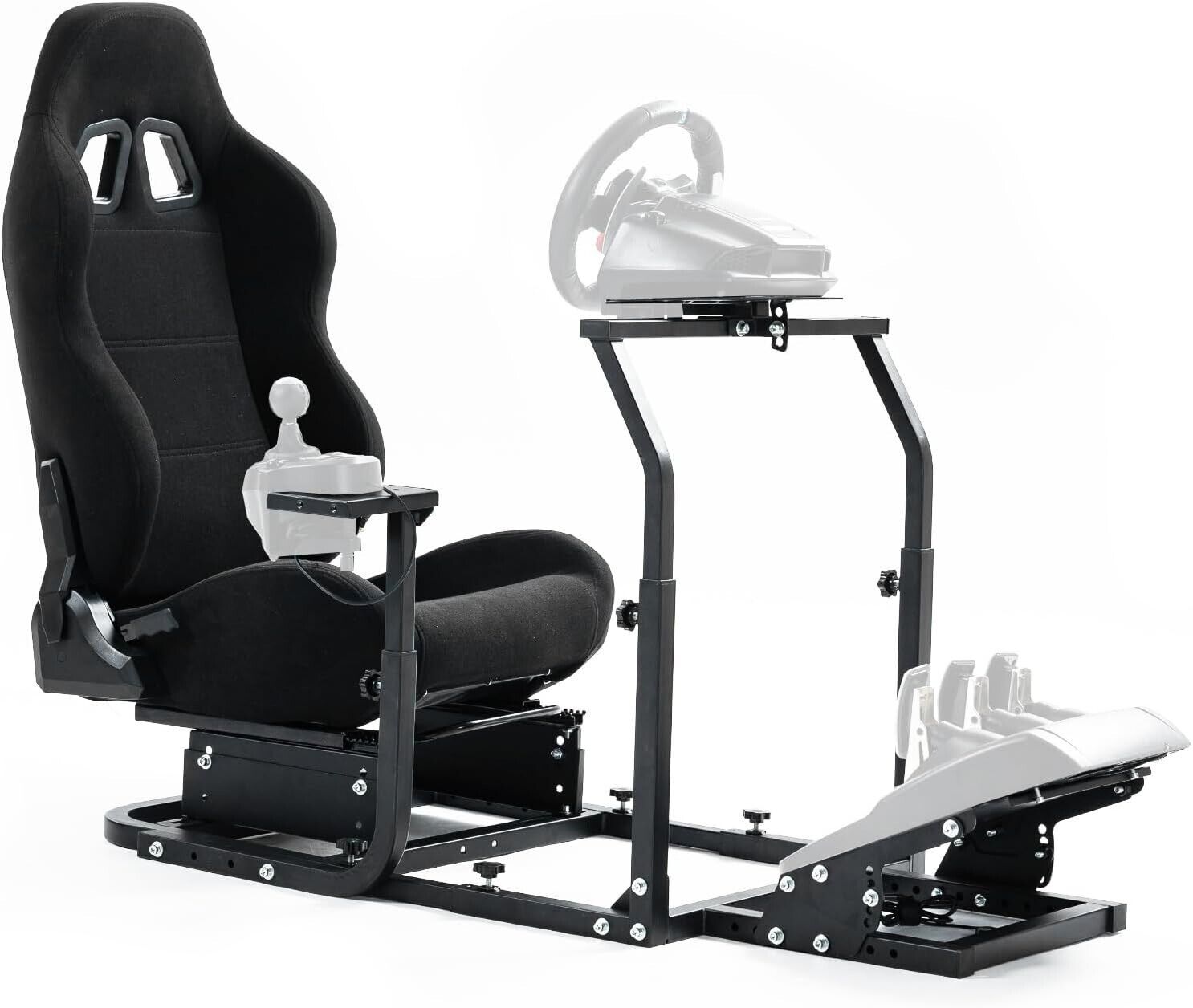 MNR Driving Game Sim Racing Frame Rig + Seat for Wheel Pedals Xbox PS PC