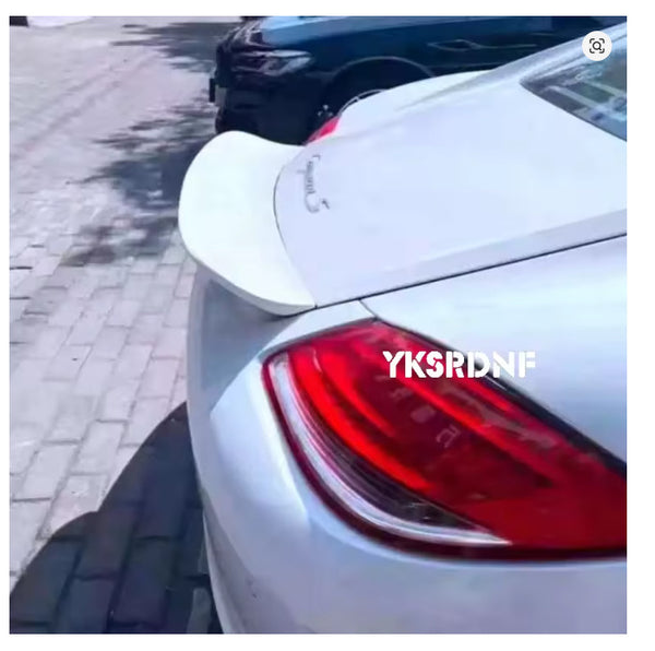 KLS Porsche 987 987.1 Cayman 05-12 Rear Duck Tail Wing Spoiler FRP Unpainted