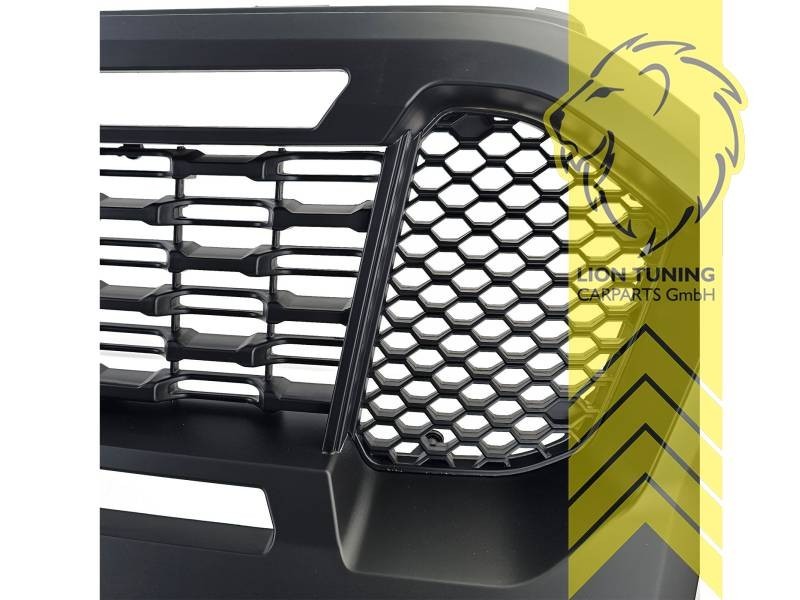 LT front air intake grille radiator grill Ford Ranger T8 19-22 black gloss ABS