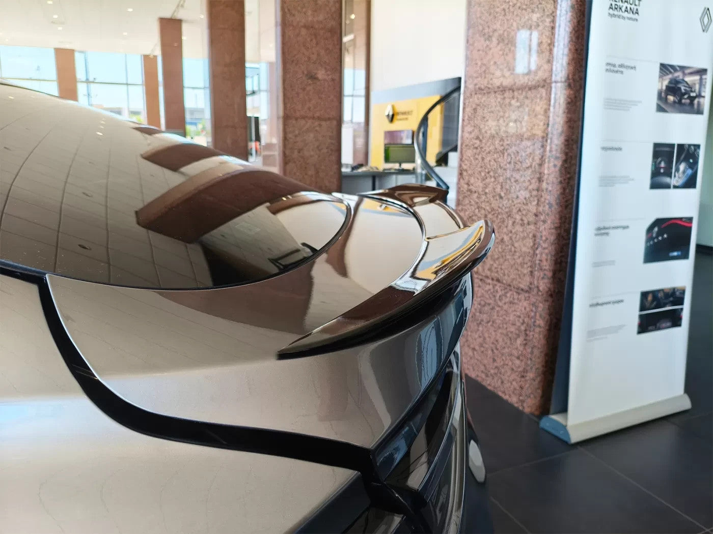 Motordrome Boot Tailgate Rear Wing Lip Spoiler Renault Arkana Mk1 Gloss Black