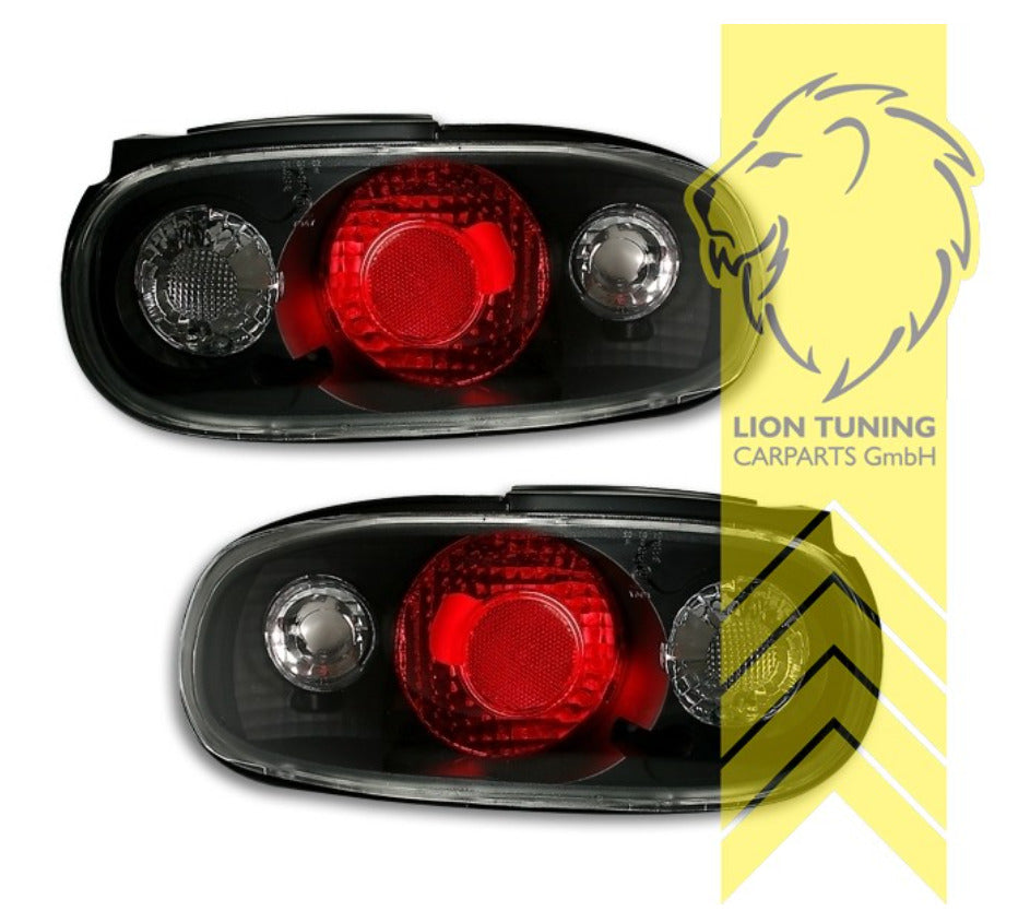 LT Pair Halogen Rear Lights Mazda MX5 1 MK1 NA Black Smoke red LHD