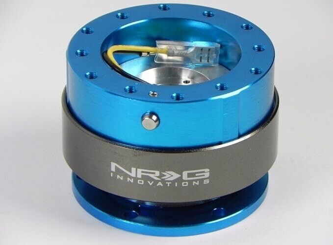 NRG Innovations SRK-200BK 2.0 BLUE Quick Release Steering Wheel Boss Hub Universal