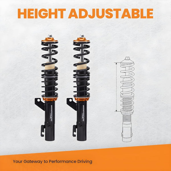MXPR Coilovers Kit Audi TT Mk1 8N Quattro 98-06 1.8T 3.2 VR6 02 Coupe Roadster