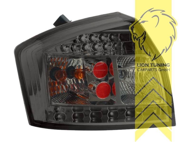 LT LED REAR Lights DRL Lightbar Audi A4 B6 8E sedan black smoke LHD