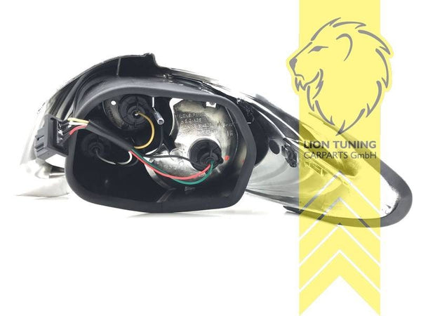 LT Pair Halogen Rear Lights Tail Lamps Peugeot 206CC 2D Cabriolet black Red LHD