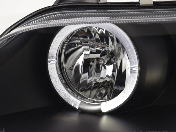 UK FK Pair LED DRL Lightbar Halo Angel Eye Headlights BMW Z3 E37 96-02 black LHD