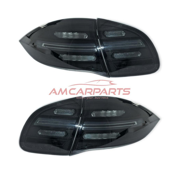 AMCP LED Lightbar Rear Lights Tail Porsche Cayenne 2 92A 11-14 black smoke LHD
