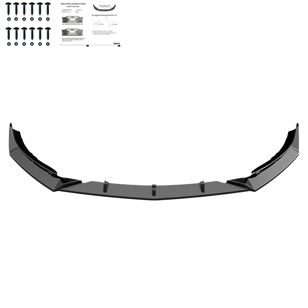 OW Front Bumper Lip Splitter MERCEDES A Class A45 S Aero W177 19+  Gloss Black