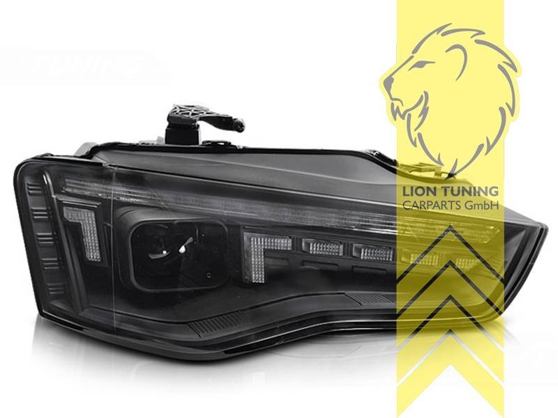 LT Pair LED DRL Lightbar Audi A5 8T 8F 11-16 Coupe Cabrio Sportback black LHD