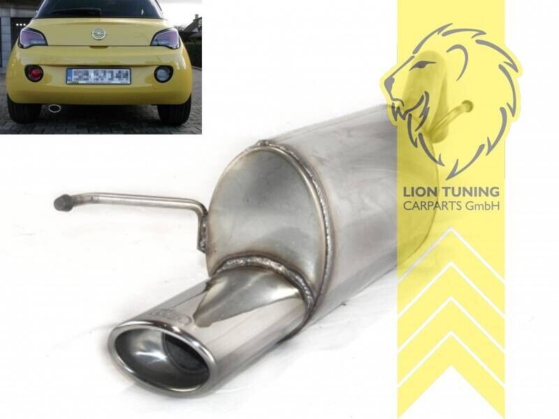 LT Ulter Stainless Steel Sports Rear Silencer Sports Exhaust Opel Adam 1.4i