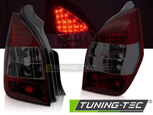 TT LED Lightbar Rear Bumper Lights Tail Lamps CITROEN C2 3-10 RED SMOKE