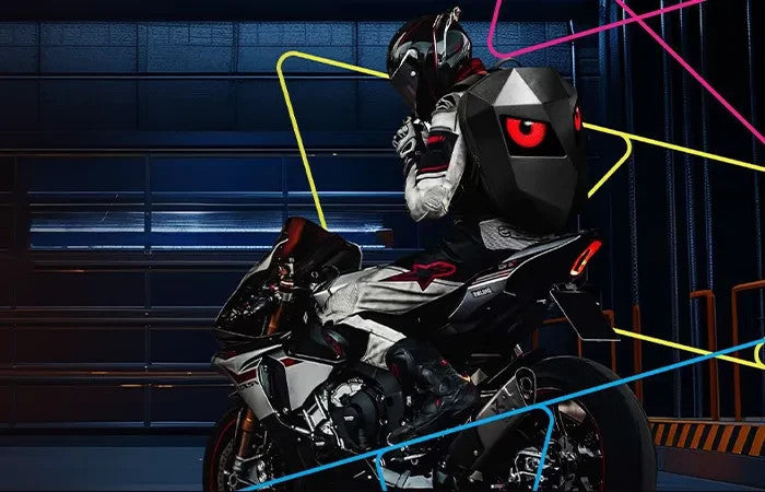 LOY Biosled Knight Waterp BT App LED Screen Backpack Rucksack Motorcycle Bike