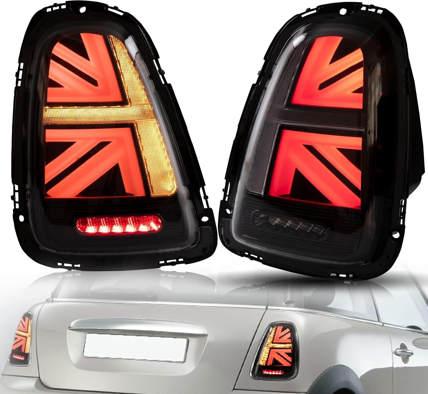 VLAND BMW Mini R56 R57 R58 R59 07-13 LED Lightbar Rear Lights WELCOME SEQUENTIAL