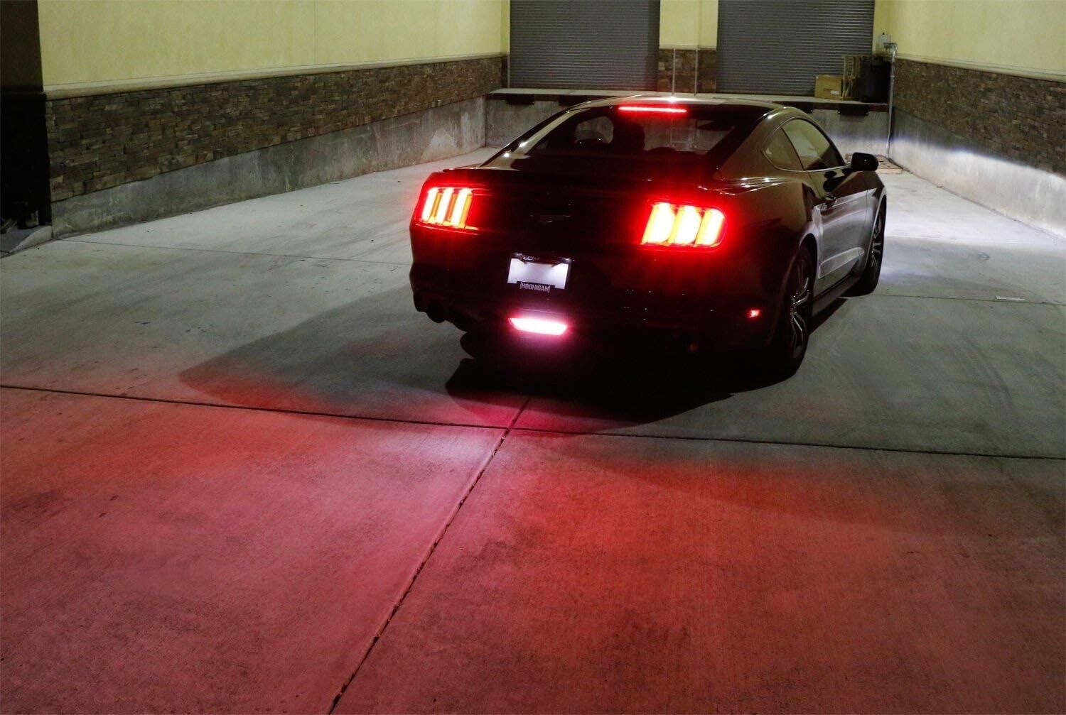 Rear F1 Style Tail LED Fog Lamp 4th Brake Light Ford Mustang 2015+ S550 6 MK6