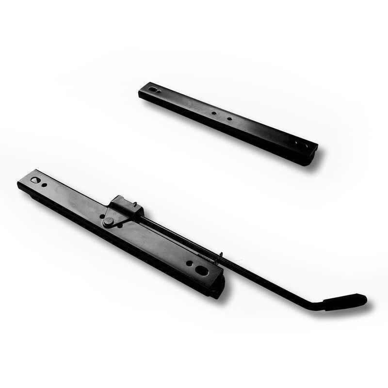 ATS AK x2 Univ Reclining Sports Bucket Seats Black Yellow Stitch Carbon + slides