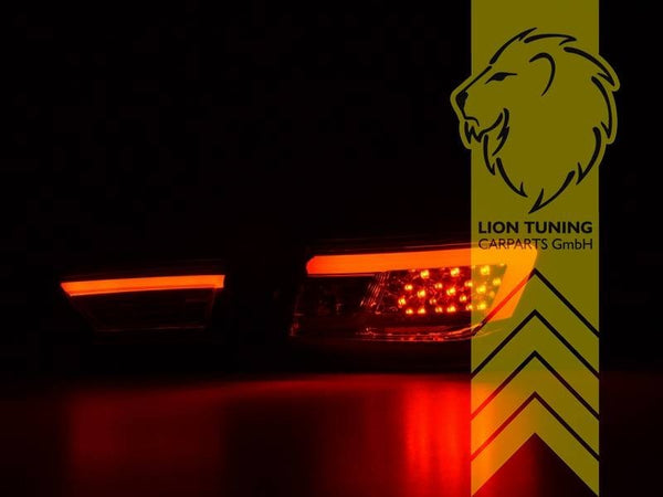 LT Pair LED Lightbar DRL Rear Lights Renault Clio 4 MK4  X98 12-16 black LHD