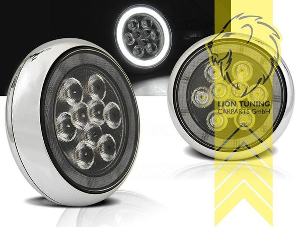 LT LED DRL fog lights BMW Mini Cooper R53 R52 R55 R56 R57 R58 R59 R60 Chrome