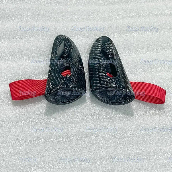 Track Interior Door Handle Pulls Porsche GT3 RS 987 Cayman Boxster Carbon Red
