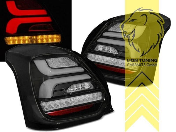 LT Pair LED DRL Rear lights Light Bar Suzuki Swift 6 V AZ 17-23 black dynamic