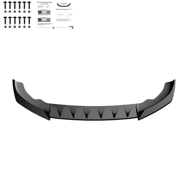 OW Front Bumper Splitter CUPRA Leon MK1 Facelift 2024+ TUV ABS Gloss Black