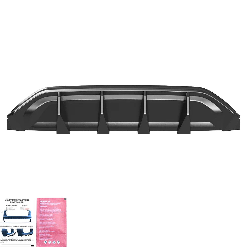 OW Rear Bumper Splitter Diffusor VW Tayron Standard R-Line Mk1 2025+ Gloss Black