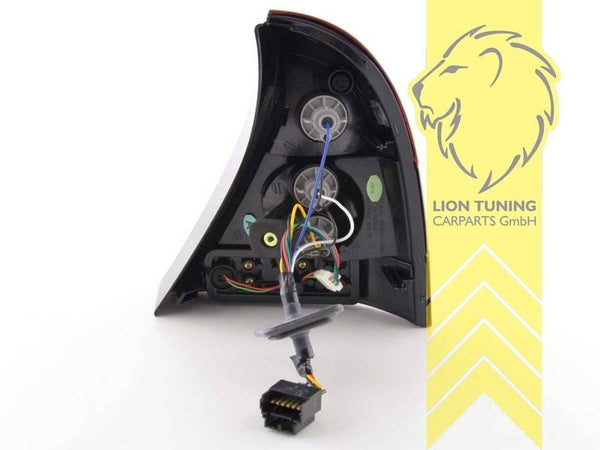 LT Pair LED Lightbar DRL Rear Lights Renault Clio 2 MK2 B 01-05 Red Clear LHD