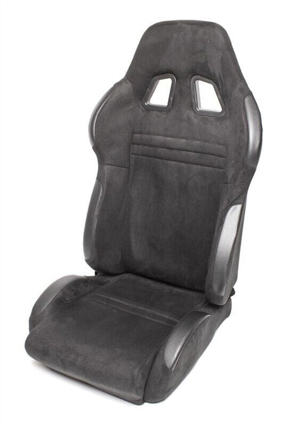 TATECH x1 Single Universal Clubsport Bucket Seat Car Racing Sim black, Alcantara