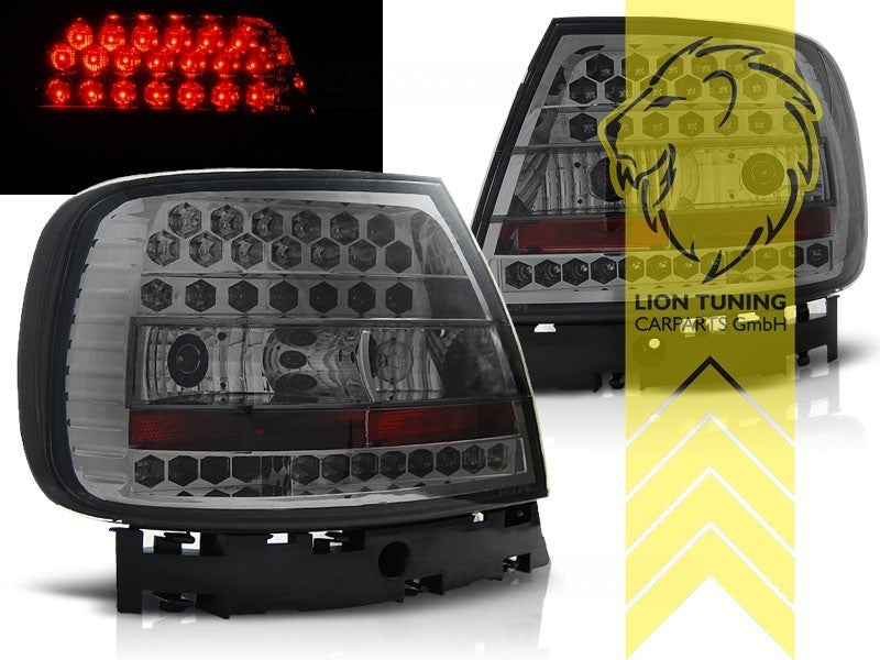 LT Set LED DRL Lightbar Rear Lights Tail Audi A4 B5 8D 94-01 sedan black LHD